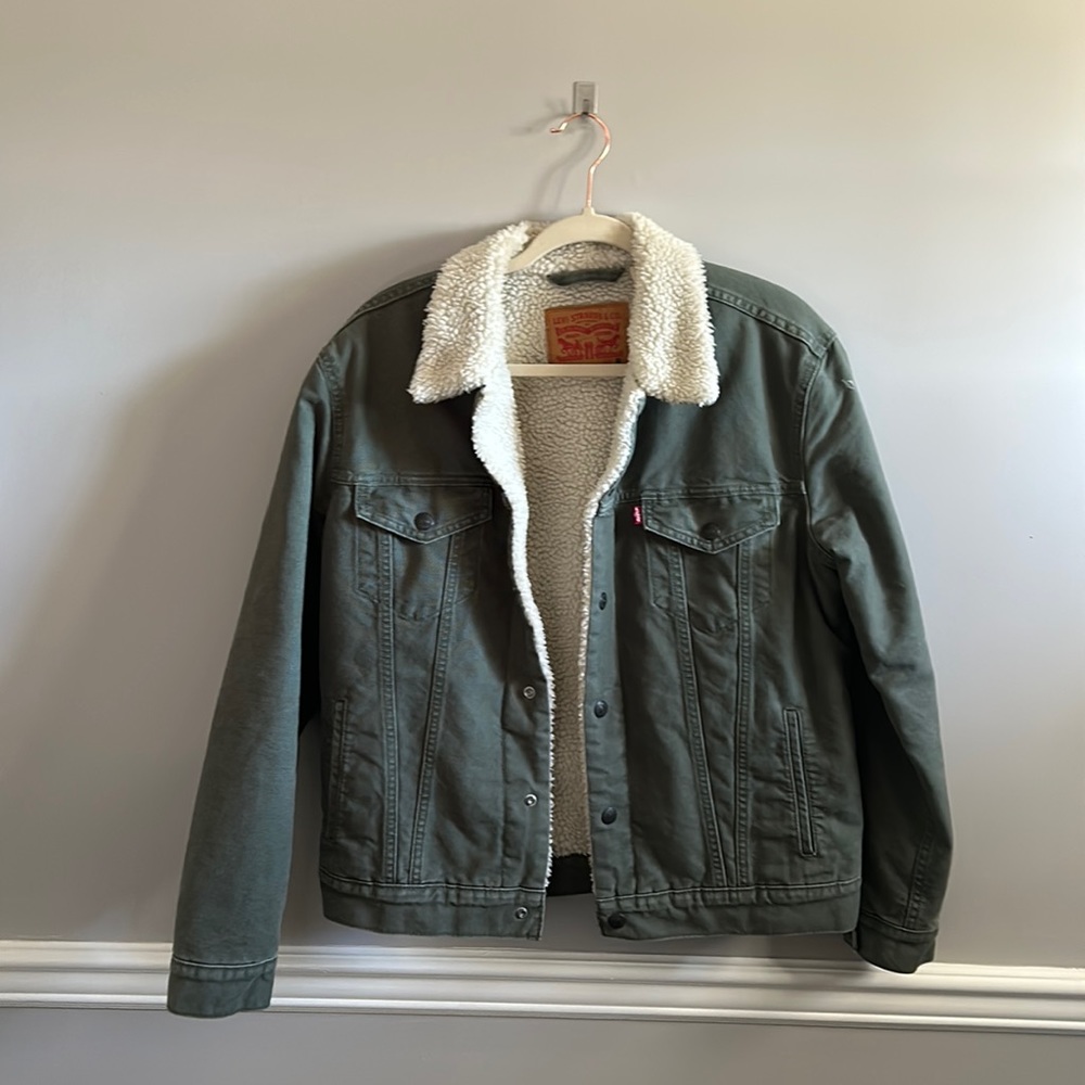 Levi’s Original Fleece Lined Green Shacket